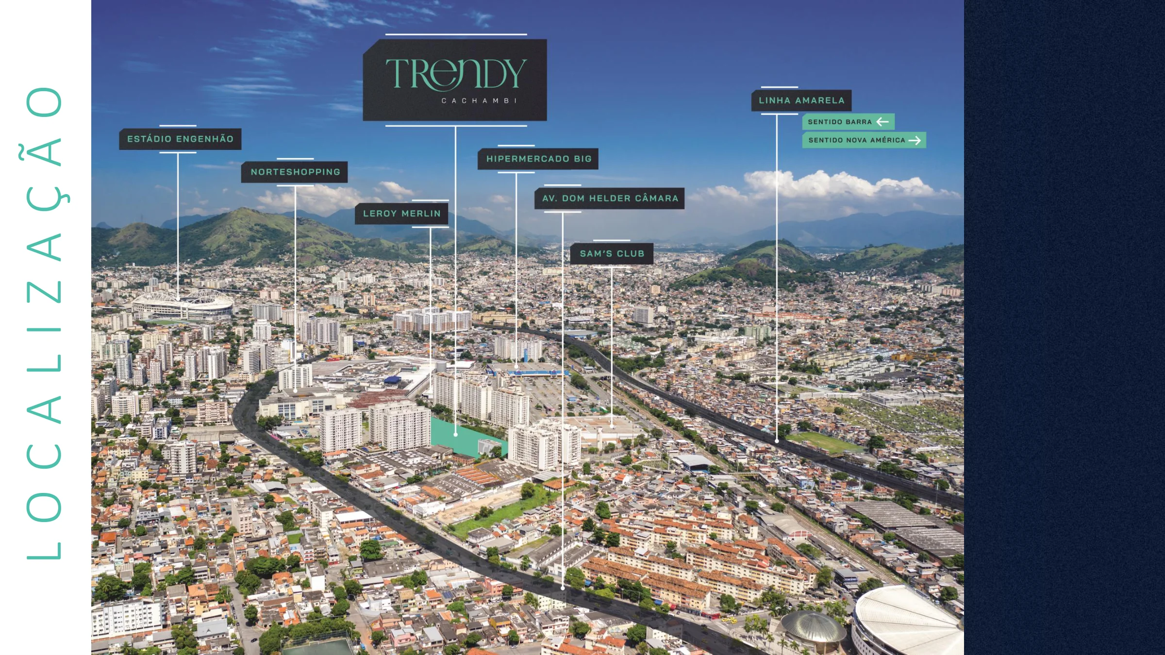 Localização ilustrada · Trendy Cachambi