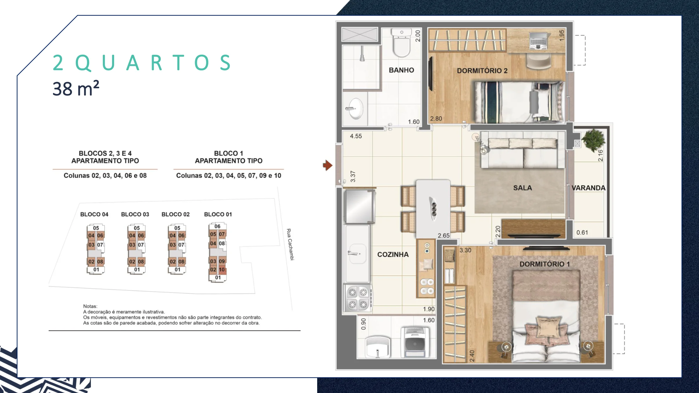 2 quartos · 38 m² · Trendy Cachambi