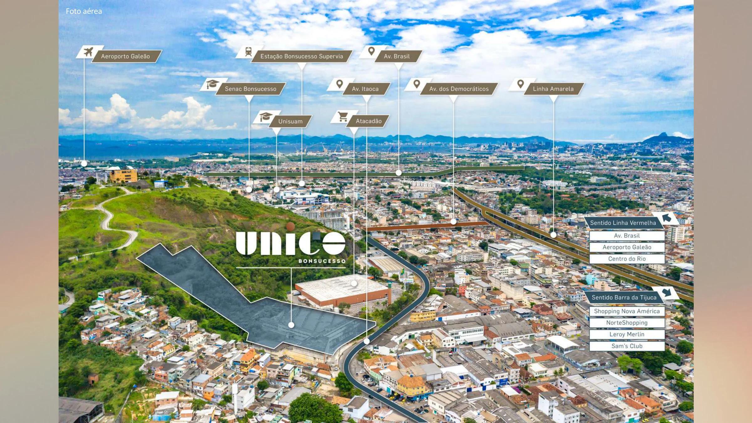 Localização ilustrada · Único Bonsucesso