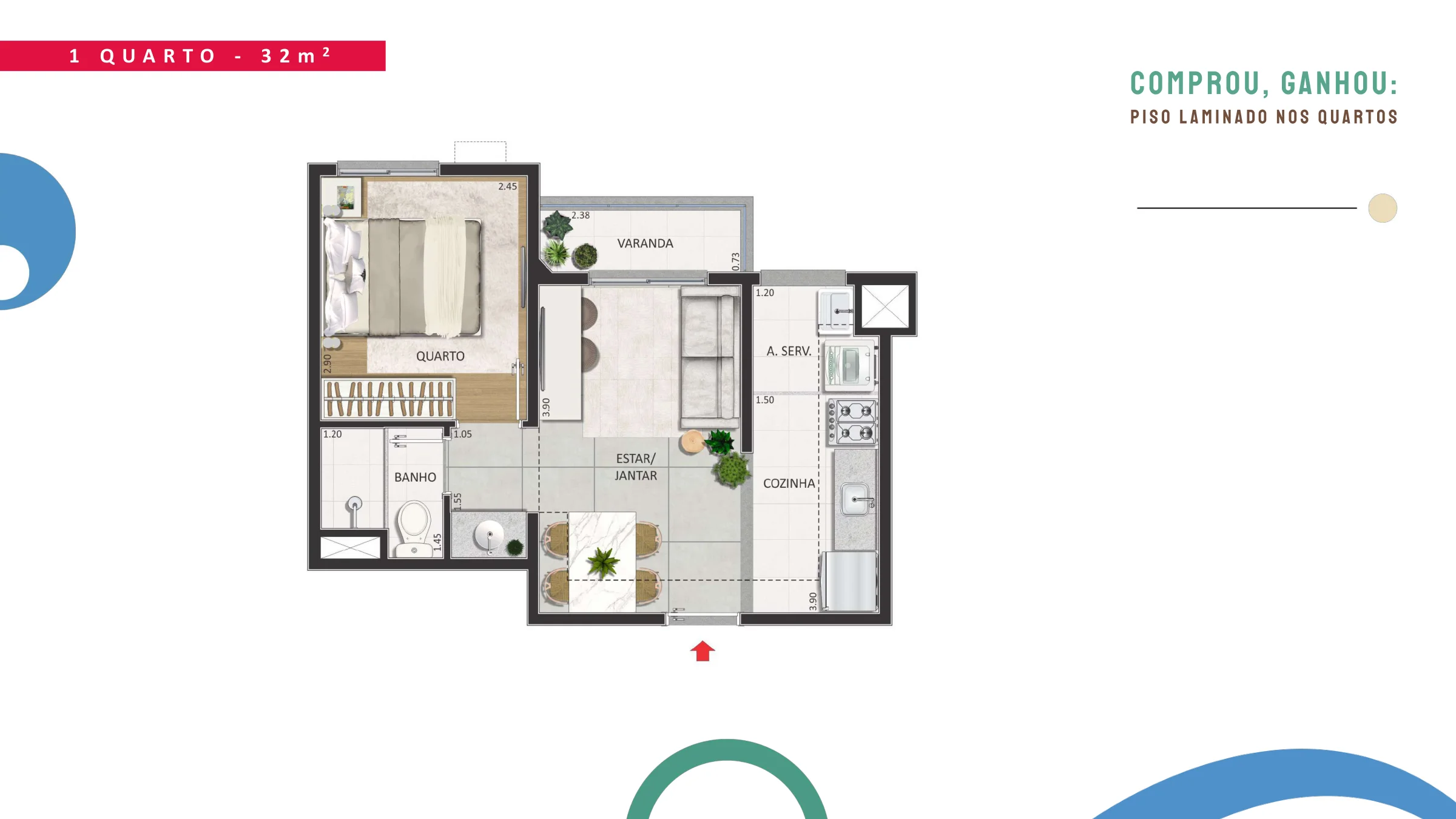 1 quarto · Urban São Cristóvão