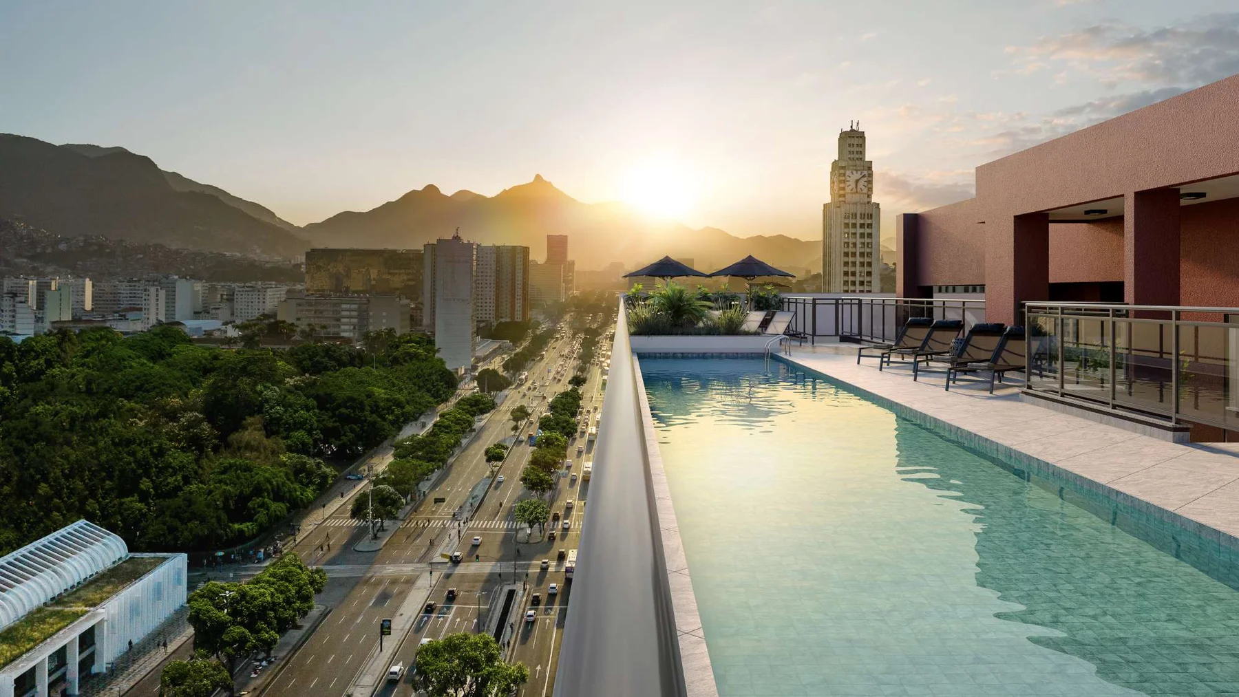 Piscina no rooftop · Vargas 1140 Residencial