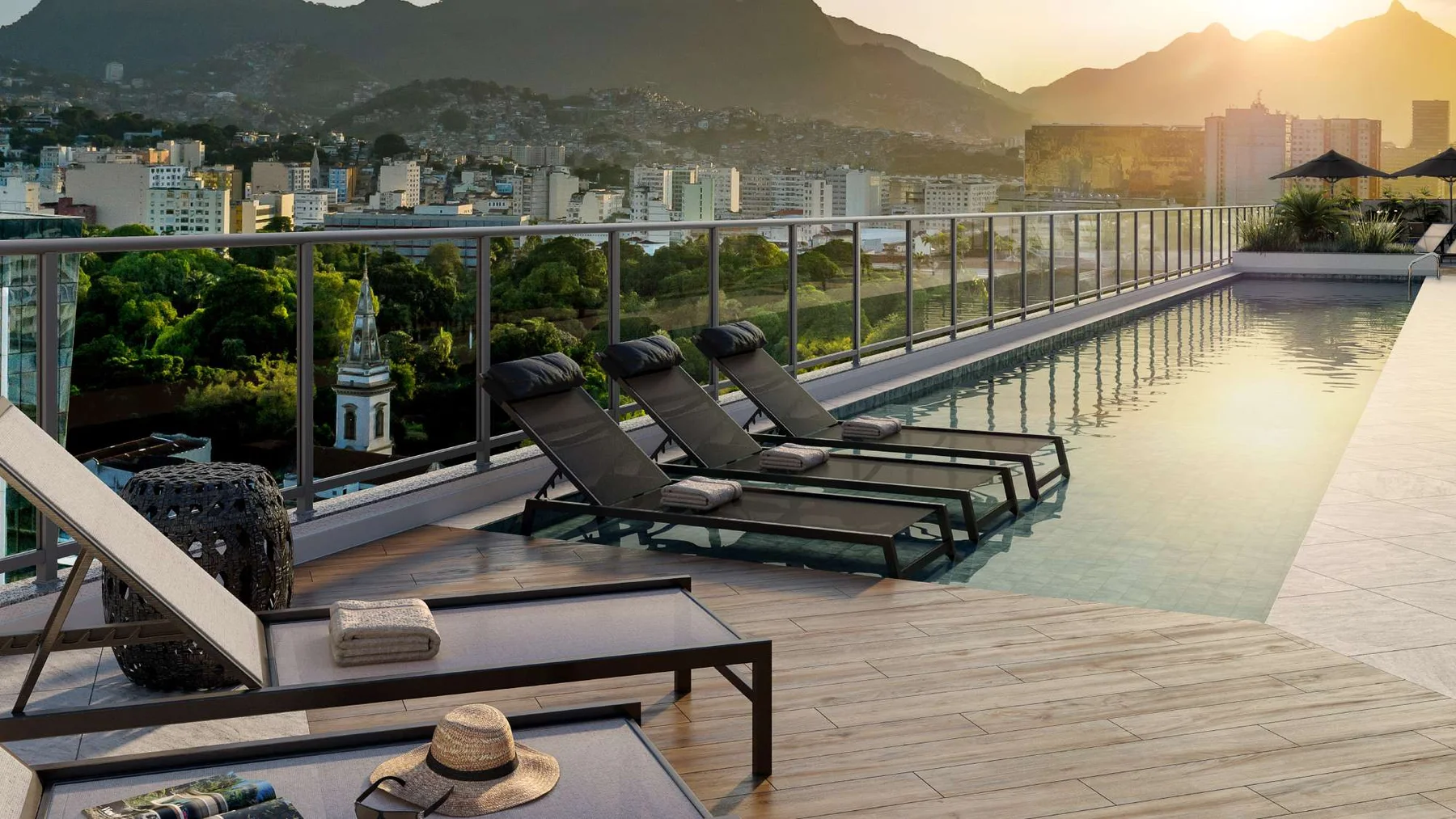 Deck da piscina · Vargas 1140 Residencial