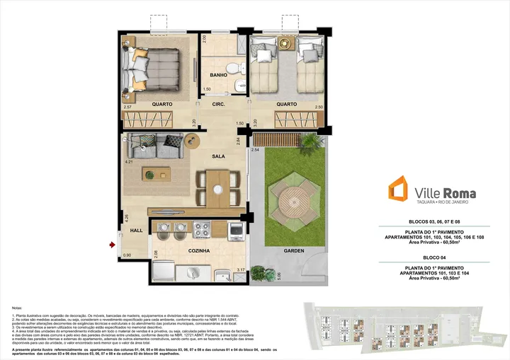 Ville Roma — Planta garden 60.50