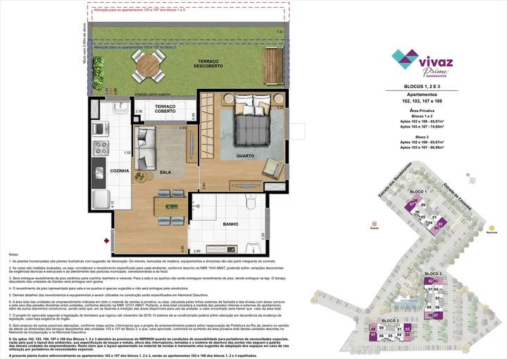 Vivaz Prime Bandeirantes — Planta oficial do empreendimento